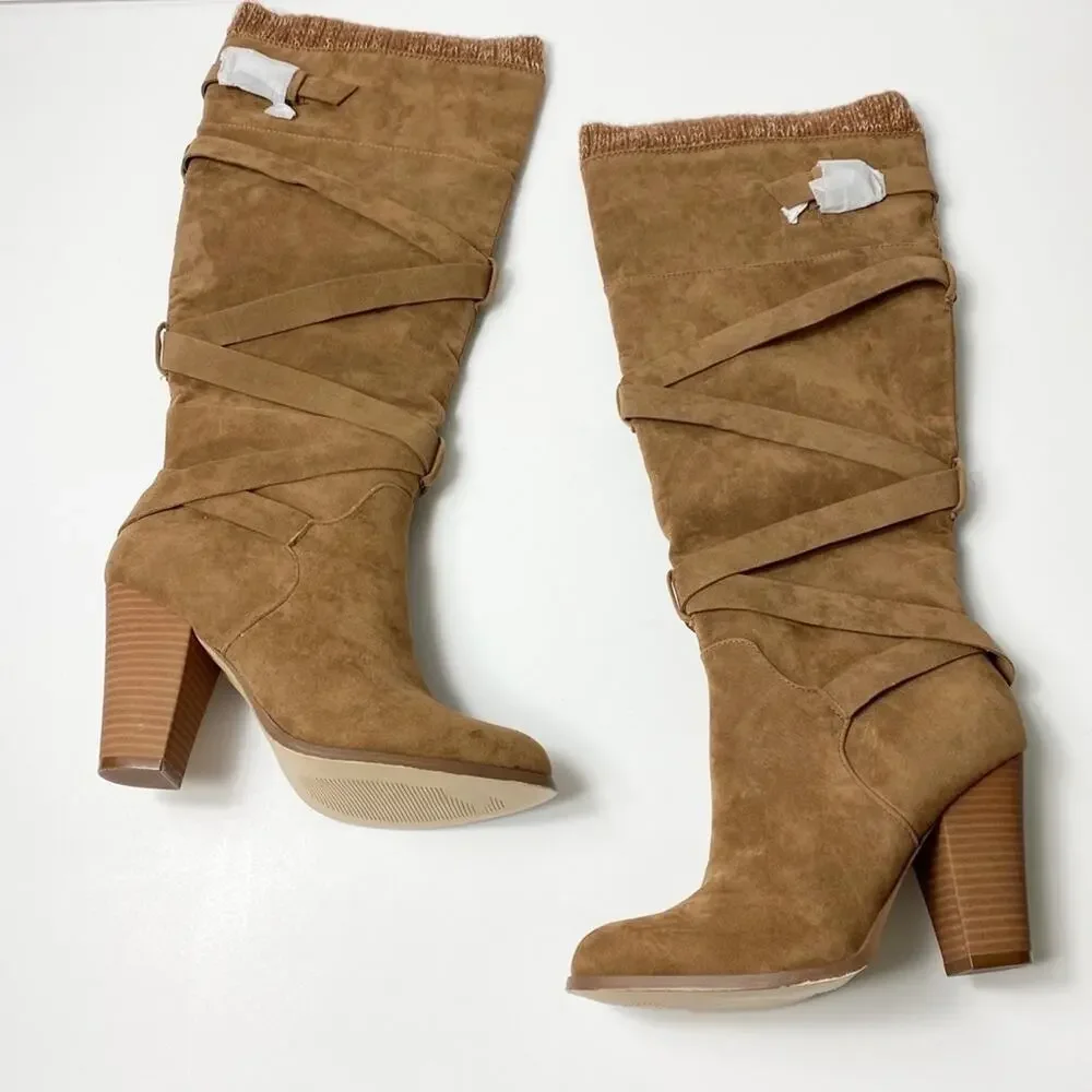 JUSTFAB ALEEMA OVER THE KNEE WINTER WOMEN BOOTS US SIZE 8 NEW
